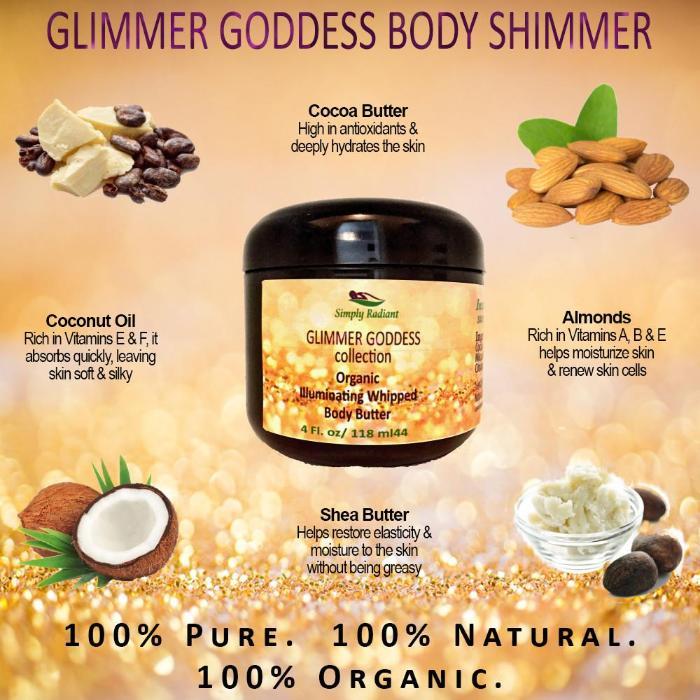 Organic Shimmering Whipped Body Butter